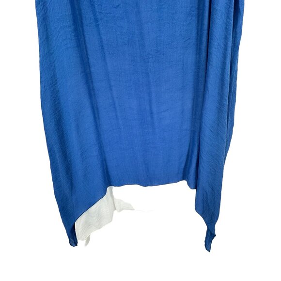 Women's Aria Layered Dress NWT Sharkbite XL Blue White Cotton Polyester - Picture 7 of 10